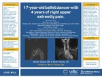 17-year-old ballet dancer with 4 years of right upper extremity pain