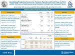 Identifying Predictive Factors for Patients Transferred From Floor to PICU within 24 hours of Admission by a Pediatric Critical Care Transport Team