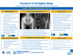 Pursuit of A Full Night's Sleep by Kennison Adams, Andrew Donaldson, and Brian S. Harvey