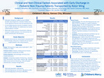 Clinical and Non-Clinical Factors Associated with Early Discharge in Pediatric Non-Trauma Patients Transported by Rotor Wing by Jordon Mitzelfelt, Lisa Pruitt, Amy Papa, Ashley K. Sherman, David Juang, Sarah Brunner, Asdis Finnsdottir Wagner, and Jennifer Flint