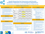 Health Disparities for Pneumonia and Sinusitis Antibiotic Treatment in the Emergency Department