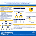 Development and Implementation of a Hydration Protocol for Cystic Fibrosis Patients Receiving Nephrotoxic Medications by Stephanie Duehlmeyer, Claire Elson, and Hugo Escobar